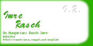 imre rasch business card